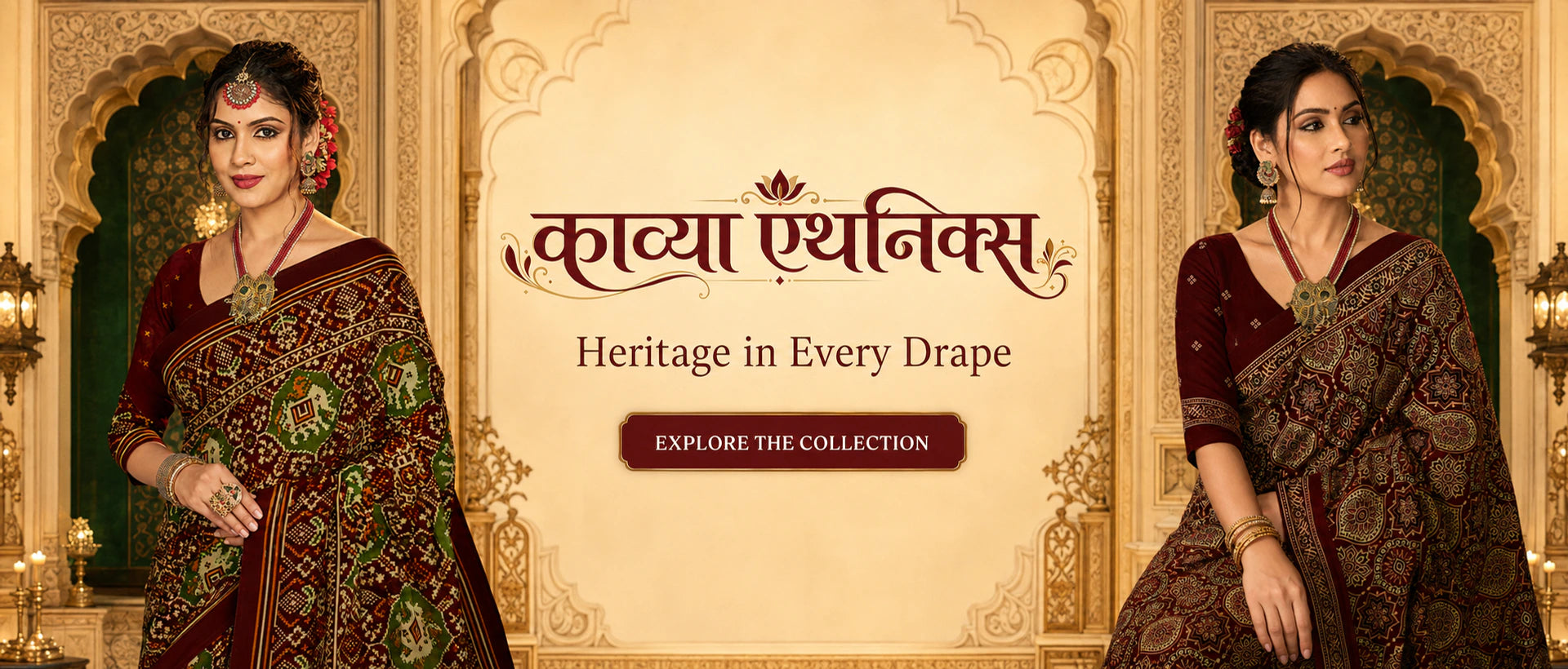 Kavya Ethnics twin heritage saree collection